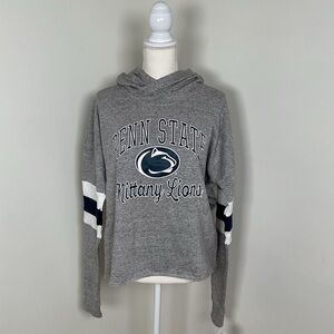 Top of the‎ World Women's Penn State Panel Sleeve Cropped Hoodie Size Large NWT